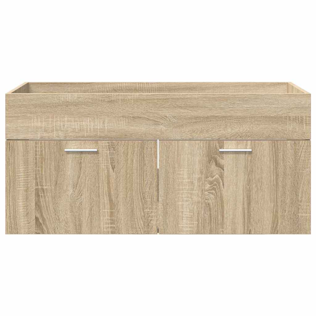 vidaXL Sink cabinet with Storage with Door Sonoma Oak Engineered Wood