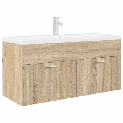 vidaXL Sink cabinet with Storage with Door Sonoma Oak Engineered Wood