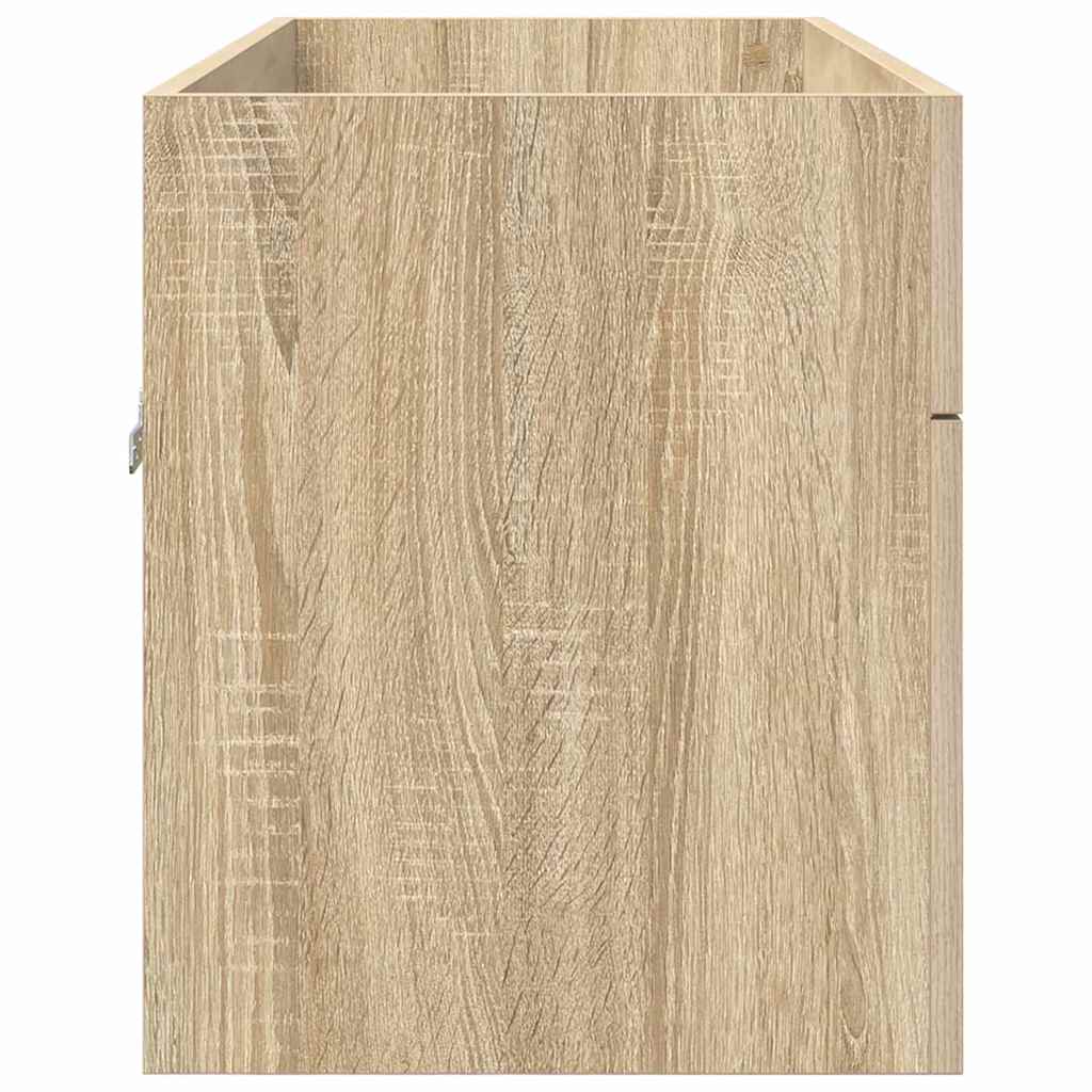 vidaXL Sink cabinet with Storage with Door Sonoma Oak Engineered Wood