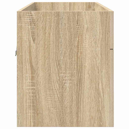 vidaXL Sink cabinet with Storage with Door Sonoma Oak Engineered Wood