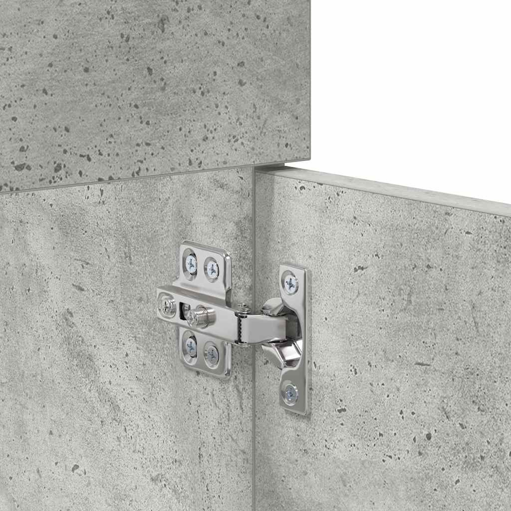 vidaXL Sink cabinet with Storage Concrete Grey Engineered Wood