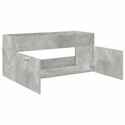 vidaXL Sink cabinet with Storage Concrete Grey Engineered Wood
