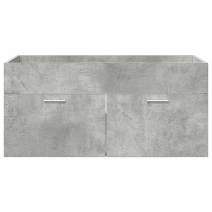 vidaXL Sink cabinet with Storage Concrete Grey Engineered Wood