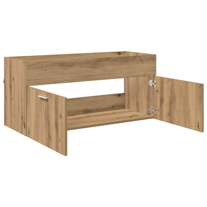vidaXL Sink cabinet with Storage with Door Artisan Oak Engineered Wood