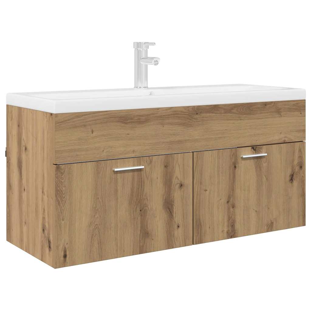 vidaXL Sink cabinet with Storage with Door Artisan Oak Engineered Wood