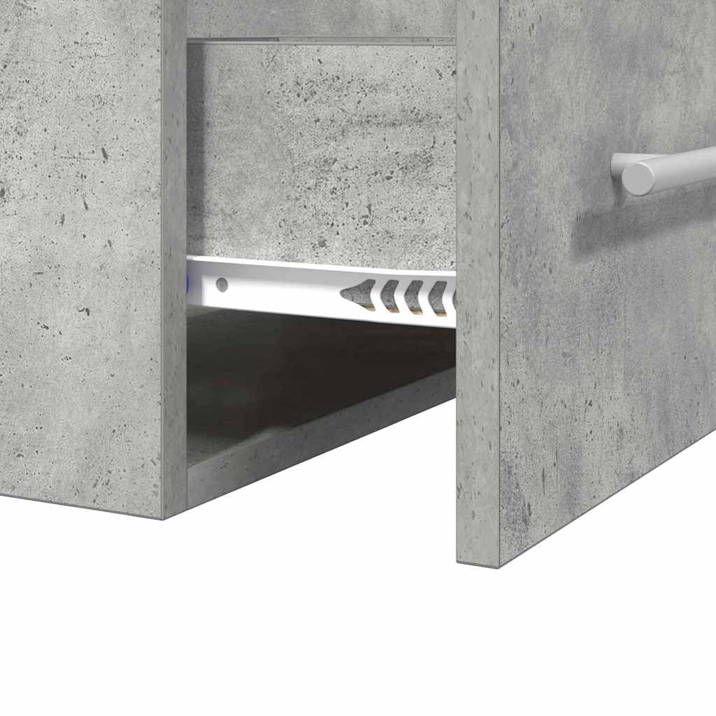 vidaXL Sink cabinet Concrete Grey 38.5 x 41 x 48 cm Engineered Wood