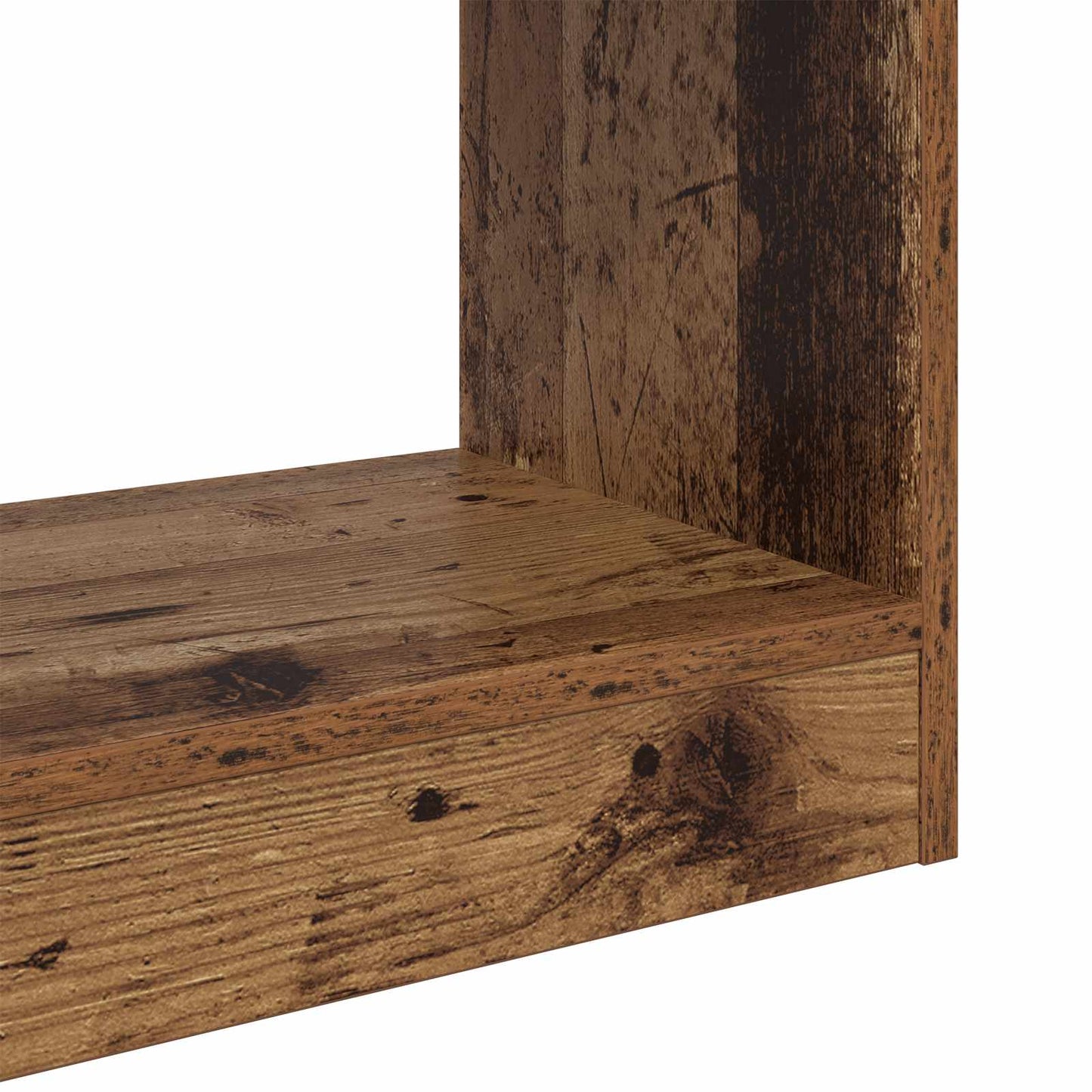 vidaXL Book Cabinet 3-Tier 40 x 30 x 103 cm Engineered Wood Old wood