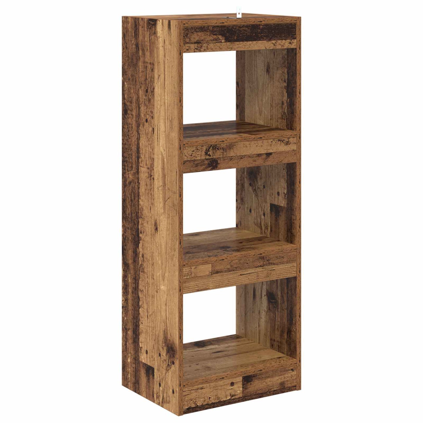 vidaXL Book Cabinet 3-Tier 40 x 30 x 103 cm Engineered Wood Old wood