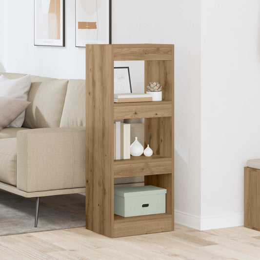 vidaXL Book Cabinet 3-Tier 37 x 30 x 103 cm Engineered Wood