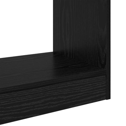 vidaXL Book Cabinet Black oak 37 x 30 x 103 cm Engineered wood