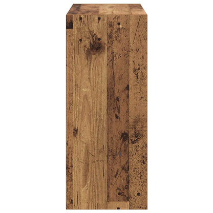 vidaXL Book Cabinet 2-Tier 60 x 30 x 72 cm Engineered Wood Old Wood