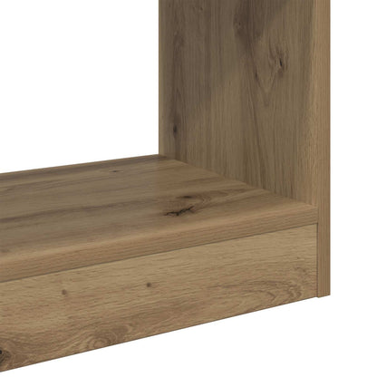 vidaXL Book Cabinet 2-Tier 60 x 30 x 72 cm Engineered Wood Artisan Oak