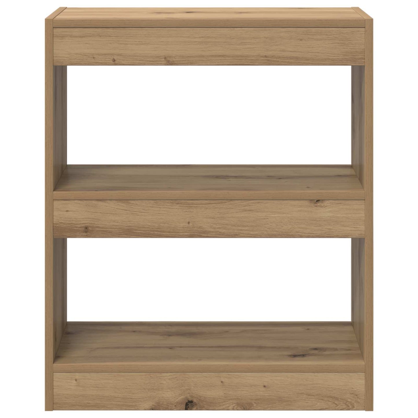 vidaXL Book Cabinet 2-Tier 60 x 30 x 72 cm Engineered Wood Artisan Oak