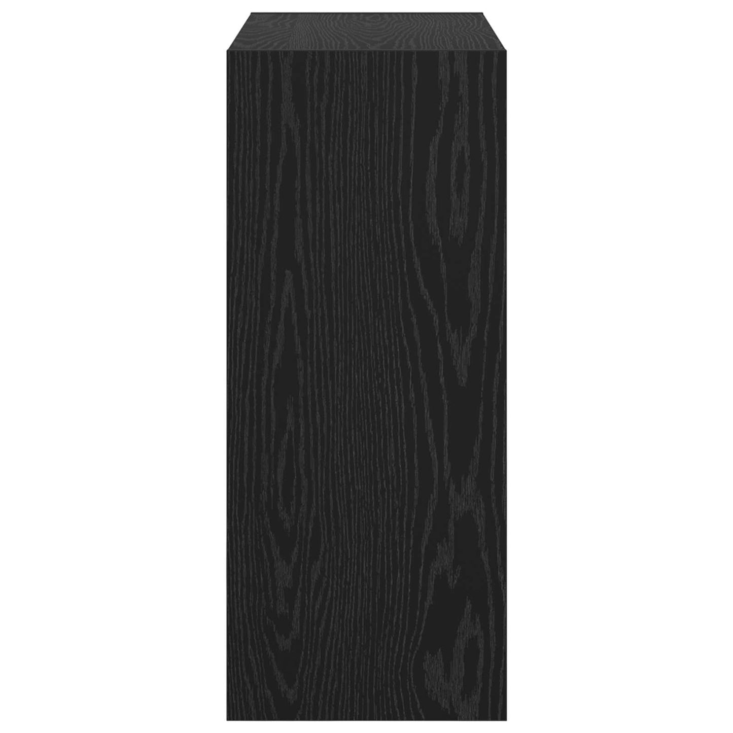 vidaXL Book Cabinet 2-Tier 60 x 30 x 72 cm Engineered Wood Black Oak