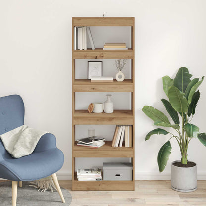 vidaXL Book Cabinet 5-Tier 60 x 30 x 166 cm Engineered Wood