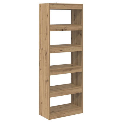 vidaXL Book Cabinet 5-Tier 60 x 30 x 166 cm Engineered Wood