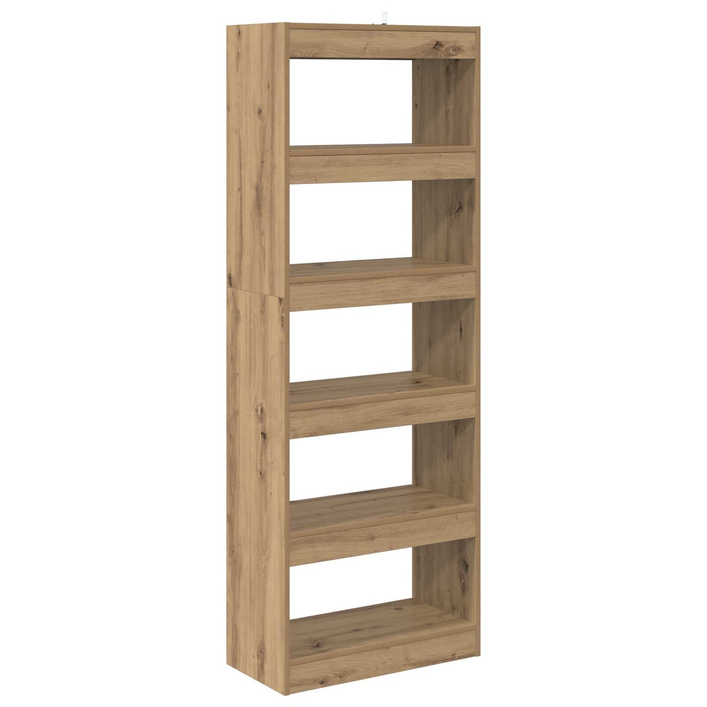 vidaXL Book Cabinet 5-Tier 60 x 30 x 166 cm Engineered Wood