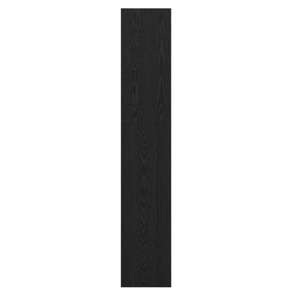 vidaXL Book Cabinet Black oak 60 x 30 x 166 cm Engineered wood