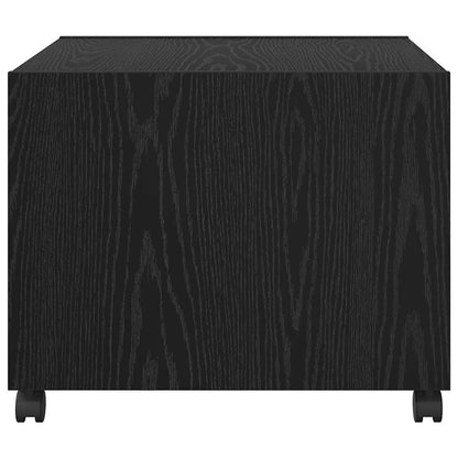 vidaXL Coffee Table Black Oak 55 x 55 x 45cm Engineered Wood