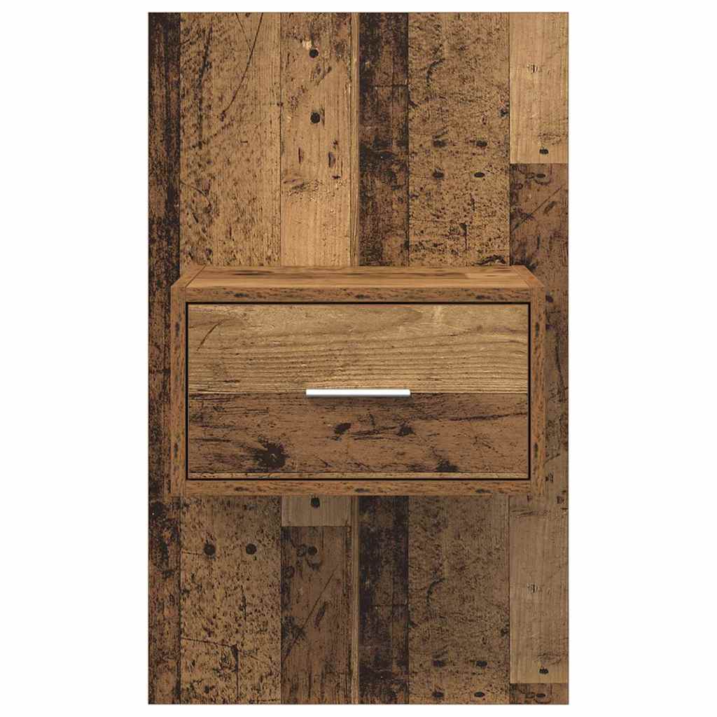 vidaXL Bedside Cabinet 2 pcs Old Wood 50 x 32.5 x 80cm Engineered Wood