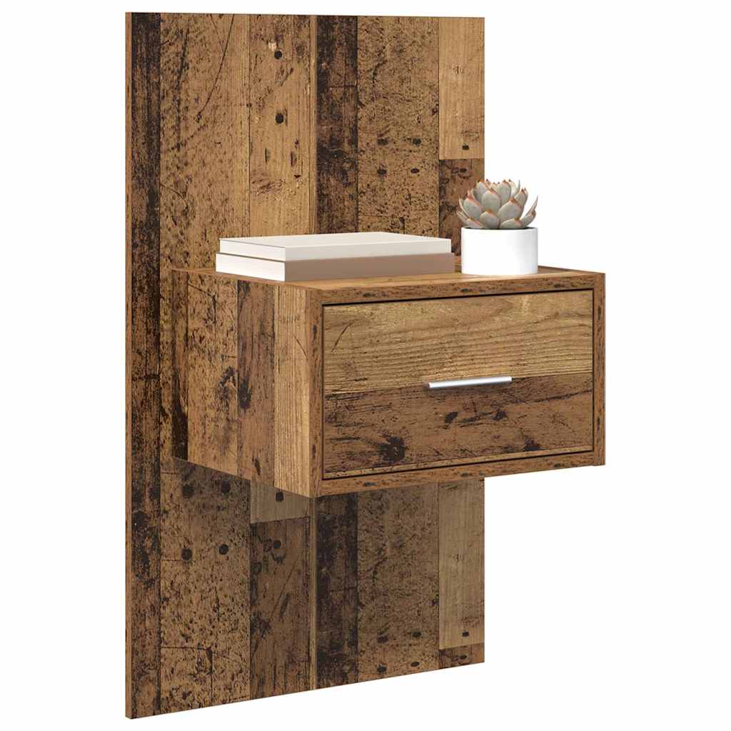 vidaXL Bedside Cabinet 2 pcs Old Wood 50 x 32.5 x 80cm Engineered Wood