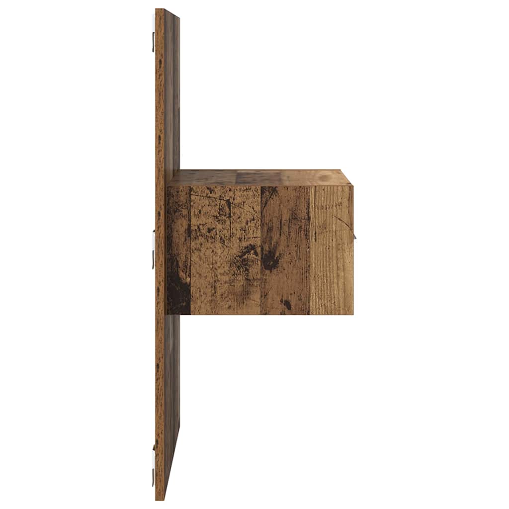 vidaXL Bedside Cabinet 2 pcs Old Wood 50 x 32.5 x 80cm Engineered Wood