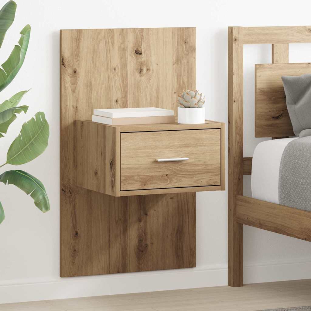 vidaXL Bedside Cabinet 2 pcs Artisan Oak 50 x 32.5 x 80cm