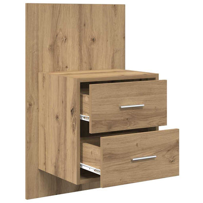 vidaXL Wall-mounted Bedside Cabinet 2 pcs Artisan Oak