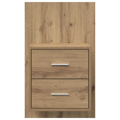 vidaXL Wall-mounted Bedside Cabinet 2 pcs Artisan Oak