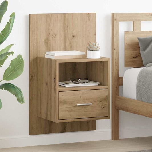 vidaXL Bedside Cabinet 2 pcs Artisan Oak 50 x 32.5 x 80cm
