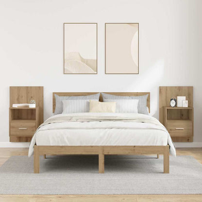 vidaXL Bedside Cabinet 2 pcs Artisan Oak 50 x 32.5 x 80cm