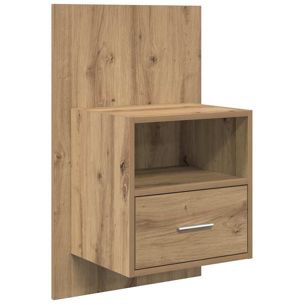 vidaXL Bedside Cabinet 2 pcs Artisan Oak 50 x 32.5 x 80cm