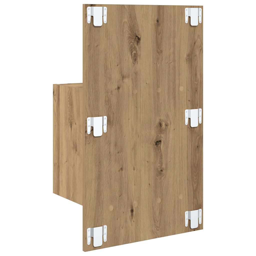vidaXL Bedside Cabinet 2 pcs Artisan Oak 50 x 32.5 x 80cm