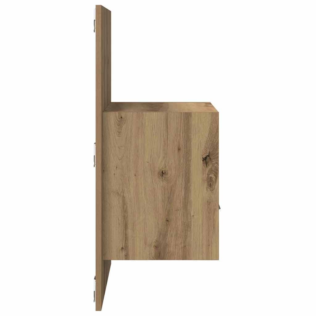 vidaXL Bedside Cabinet 2 pcs Artisan Oak 50 x 32.5 x 80cm