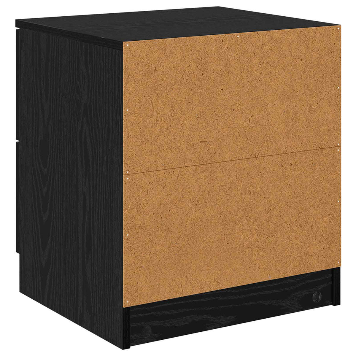 vidaXL Bedside Cabinet 2 pcs Black Oak 45 x 39 x 50cm Engineered Wood