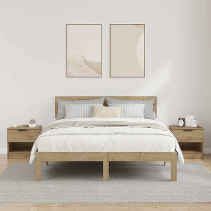 vidaXL Bed Cabinet 2 pcs Artisan Oak 40 x 39 x 40cm Engineered Wood