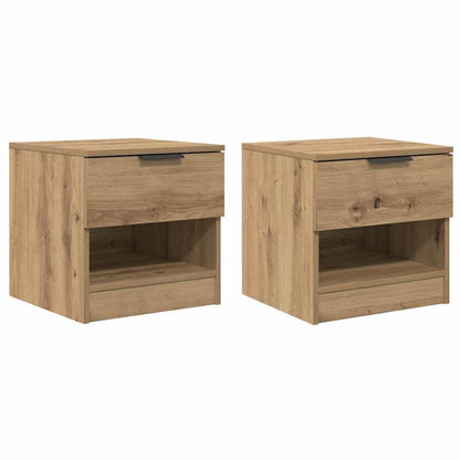 vidaXL Bed Cabinet 2 pcs Artisan Oak 40 x 39 x 40cm Engineered Wood