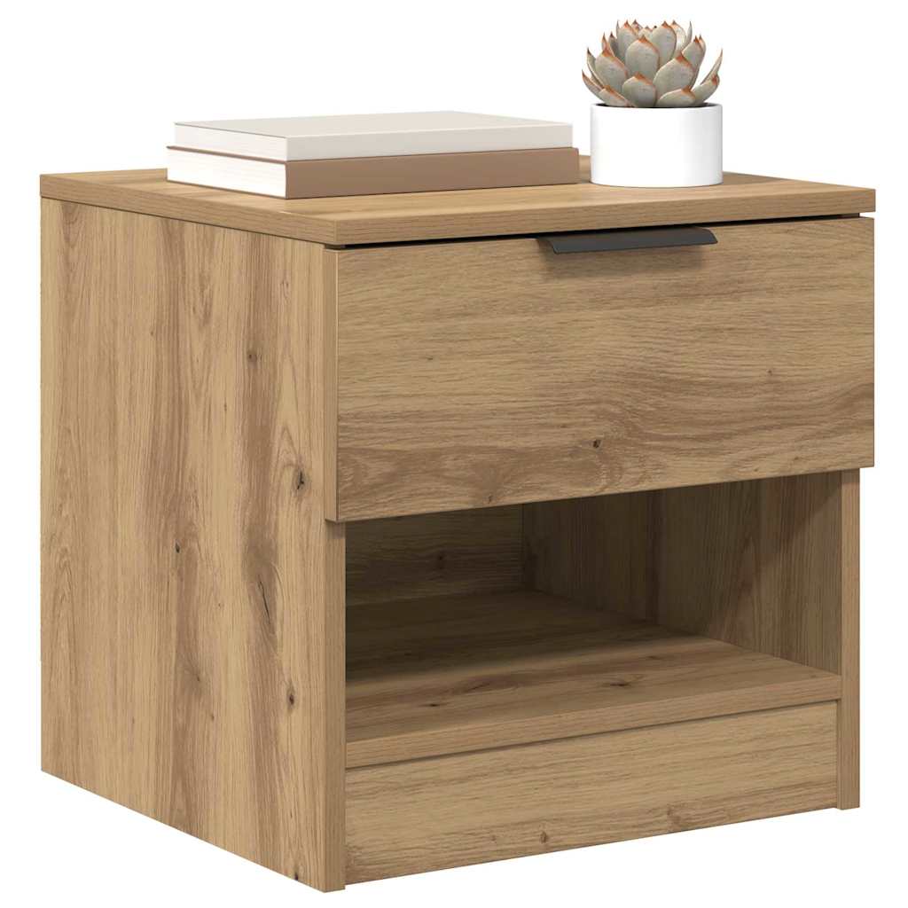 vidaXL Bed Cabinet 2 pcs Artisan Oak 40 x 39 x 40cm Engineered Wood