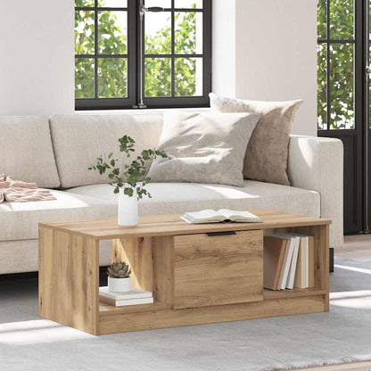 vidaXL Coffee Table Artisan Oak 102 x 50 x 36cm Engineered Wood