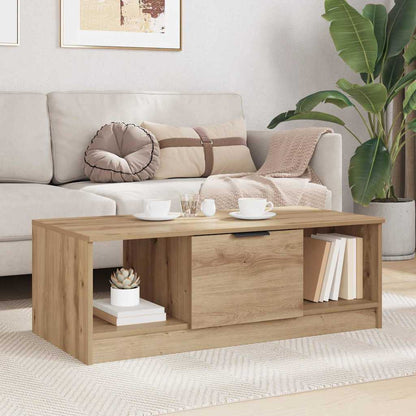 vidaXL Coffee Table Artisan Oak 102 x 50 x 36cm Engineered Wood