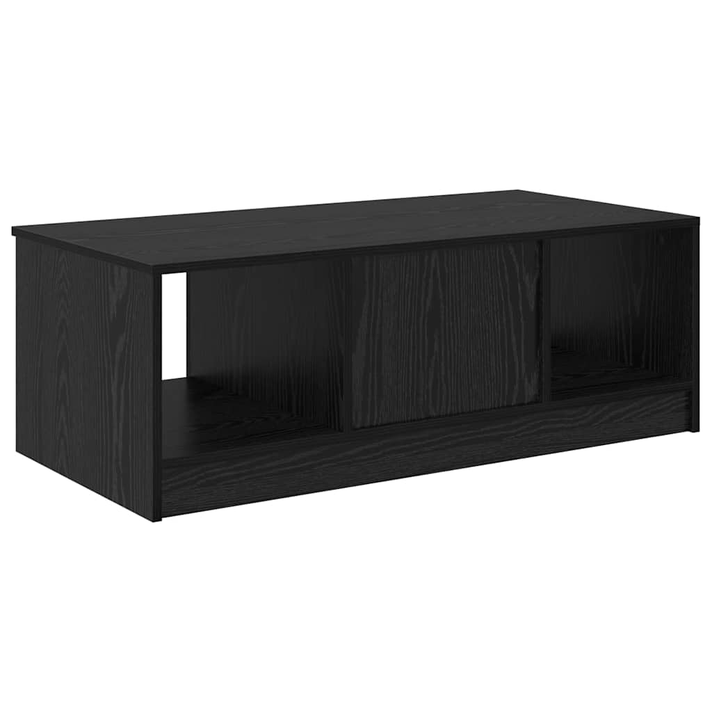 vidaXL Coffee Table Black Oak 102 x 50 x 36cm Engineered Wood