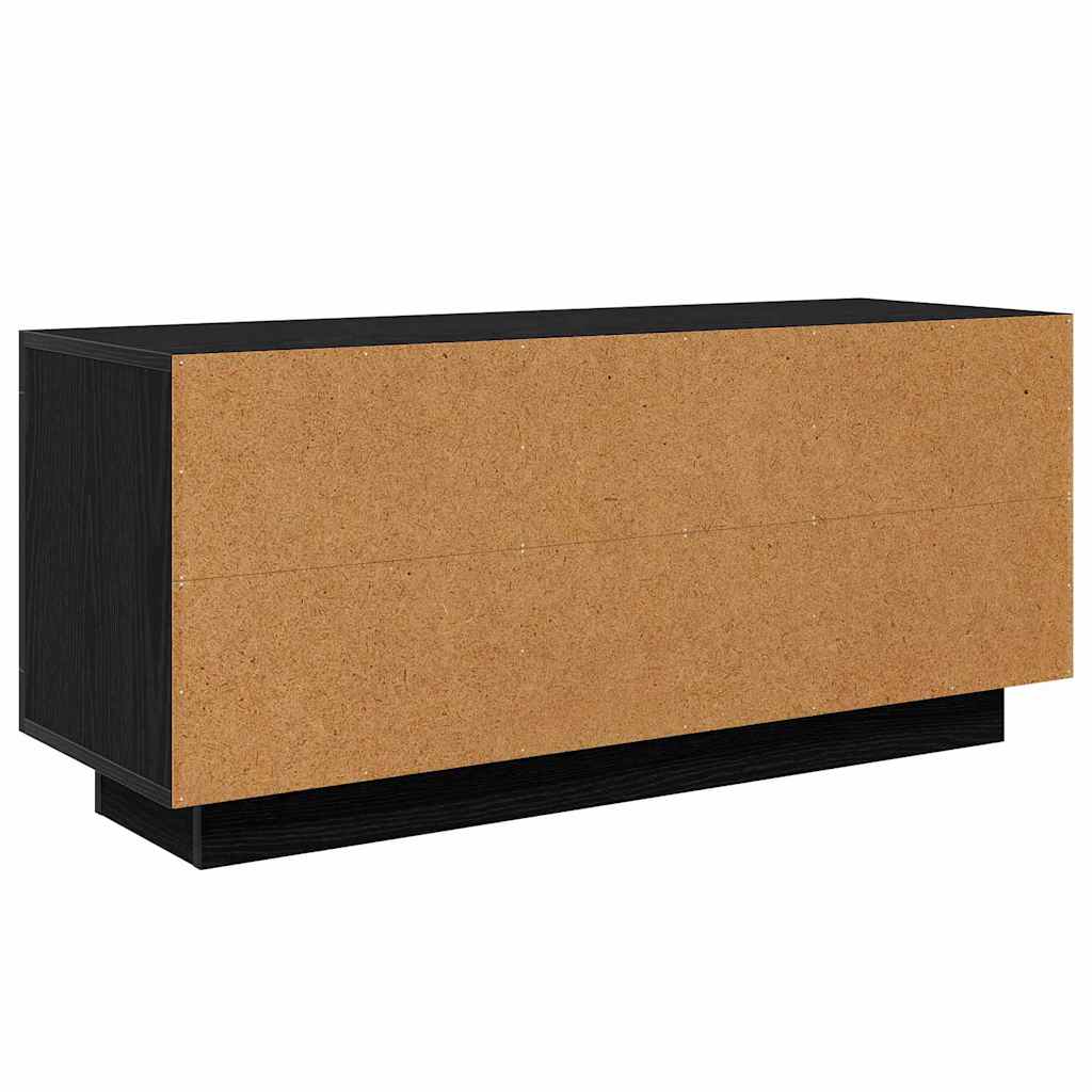 vidaXL TV Cabinet 102 x 35 x 45 cm Black Oak Engineered Wood