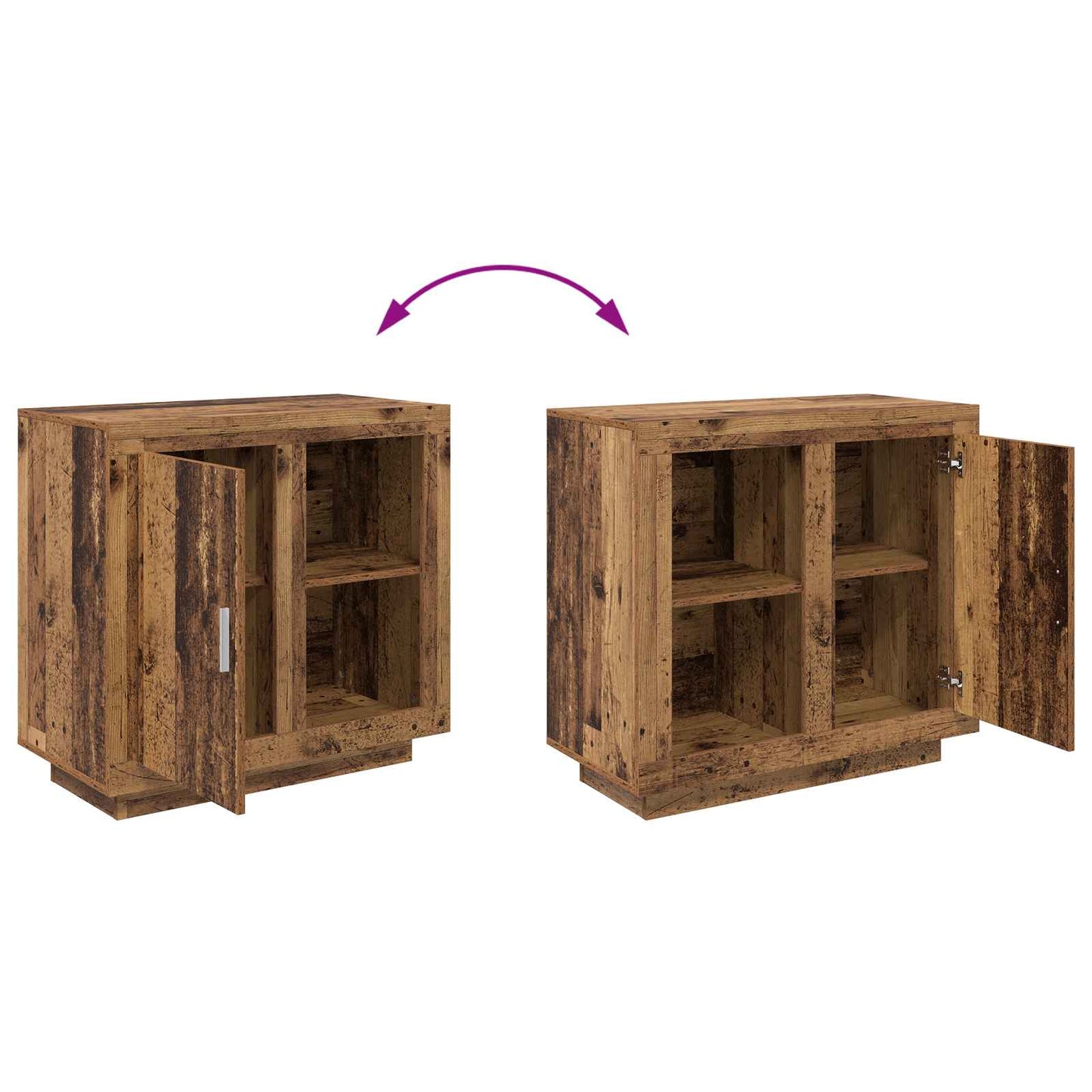 vidaXL Sideboard Old Wood 80 x 40 x 75 cm Engineered Wood