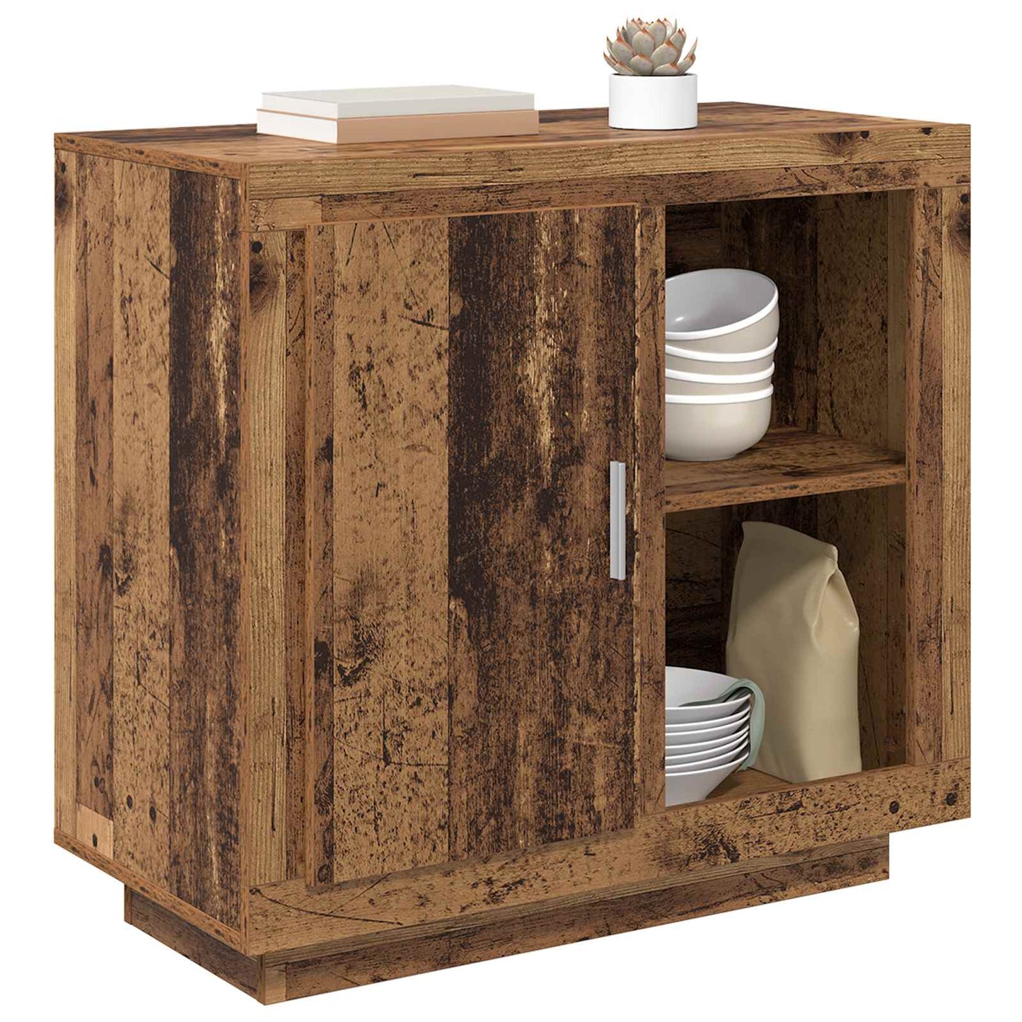 vidaXL Sideboard Old Wood 80 x 40 x 75 cm Engineered Wood