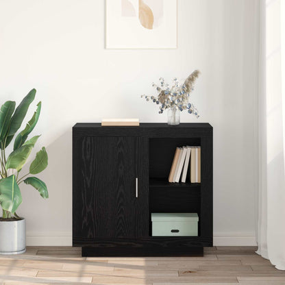 vidaXL Sideboard Black Oak 80 x 40 x 75 cm Engineered Wood