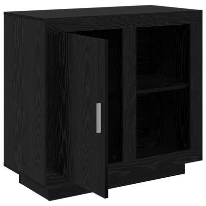 vidaXL Sideboard Black Oak 80 x 40 x 75 cm Engineered Wood