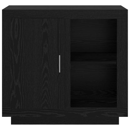 vidaXL Sideboard Black Oak 80 x 40 x 75 cm Engineered Wood
