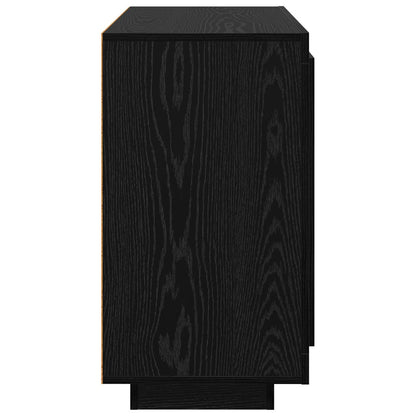 vidaXL Sideboard Black Oak 80 x 40 x 75 cm Engineered Wood