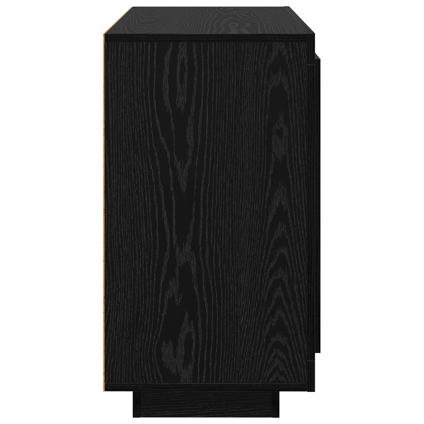 vidaXL Sideboard Black Oak 80 x 40 x 75 cm Engineered Wood