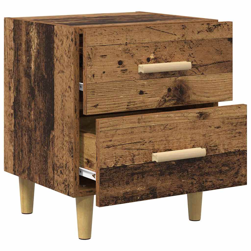 vidaXL Bed Cabinet Old Wood 40 x 35 x 47.5cm Engineered Wood
